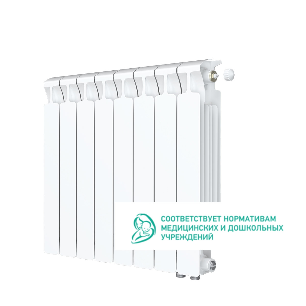Rifar Monolit Ventil 500 - 8 секций Биметаллические радиаторы Rifar ...