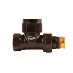 Термостатический радиаторный клапан Arrowhead Element, прямой, Ду15 (Black)