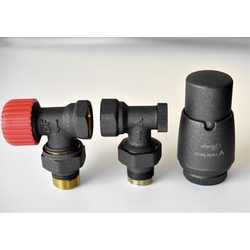 Комплект подключения термостатический VARIO Elegant 1/2-1/2 угл графит структурный