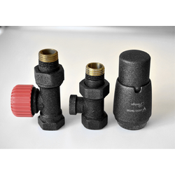 Комплект подключения термостатический VARIO Elegant 1/2-1/2 прямой темный графит структурный